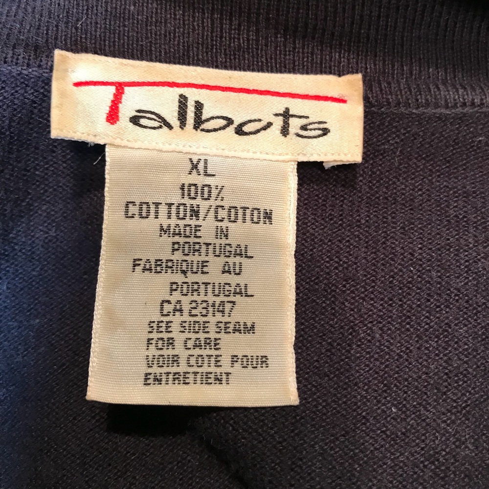 Talbot’s demure cotton knit top-excellent detail - Picture 8 of 8